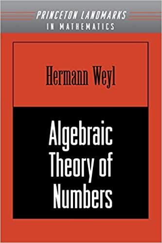 algebraic theory of numbers 1st edition hermann weyl 0691059179, 978-0691059174