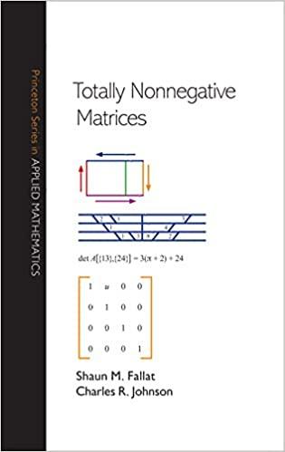 totally nonnegative matrices 1st edition shaun m. fallat, charles r. johnson 0691121575, 978-0691121574
