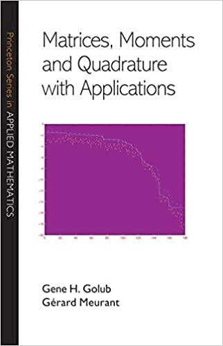 matrices moments and quadrature with applications 1st edition gene h golub, gerard meurant 0691143412,