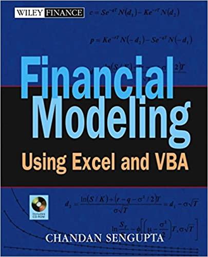 financial modeling using excel and vba 1st edition chandan sengupta 0471267686, 978-0471267683
