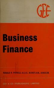 business finance 1st edition ronald r. pitfield 0852581513, 978-0852581513