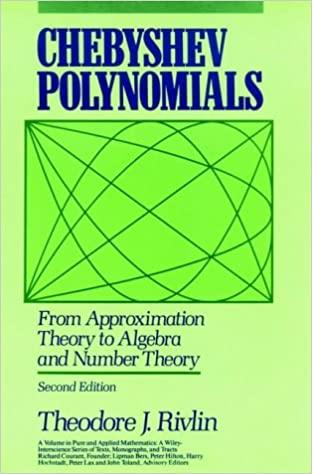 chebyshev polynomials 1st edition theodore j. rivlin 0471628964, 978-0471628965