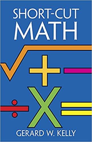 short cut math 1st edition gerard w kelly 9780486246116