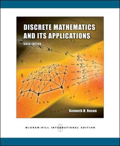 discrete mathematics and its applications 6th international edition kenneth h. rosen, charles rosen