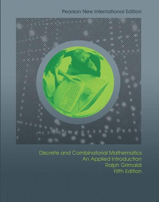 discrete and combinatorial mathematics 5th international edition ralph grimaldi 1292022795, 9781292022796