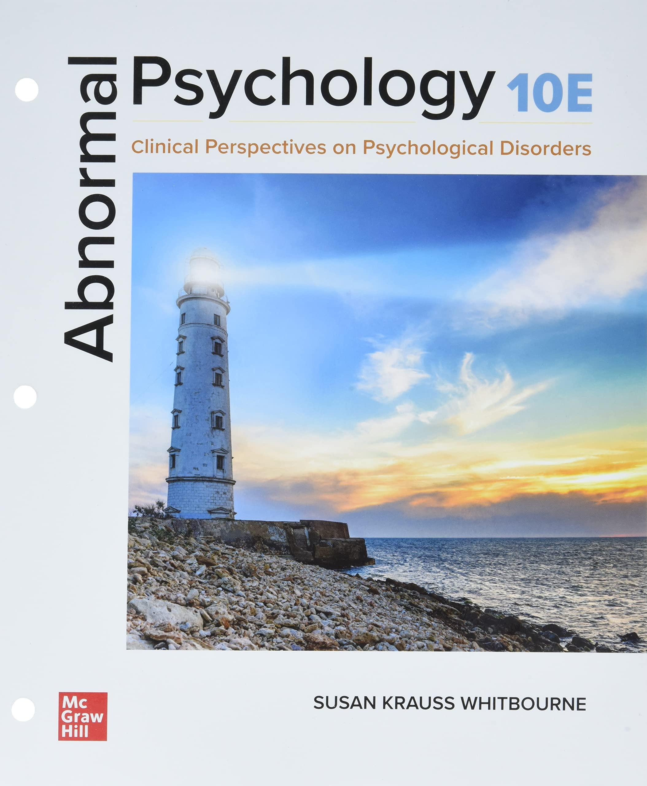 abnormal psychology clinical perspectives on psychological disorders 10th edition susan krauss whitbourne