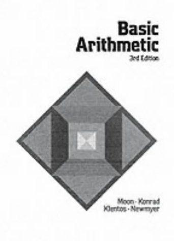 basic arithmetic 3rd edition robert g. moon 0675201365, 9780675201360