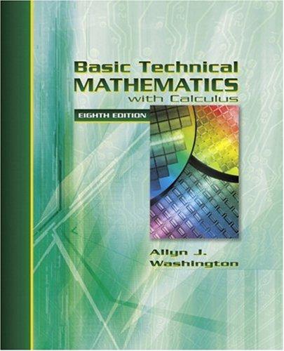 basic technical mathematics with calculus 8th edition allyn j. washington 0321131940, 9780321131942