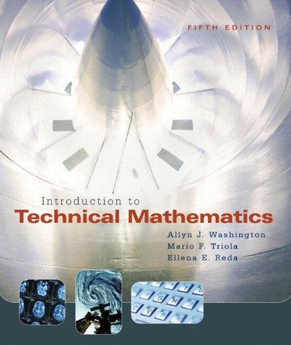 introduction to technical mathematics 5th edition allyn j. washington, mario f. triola, ellena e. reda