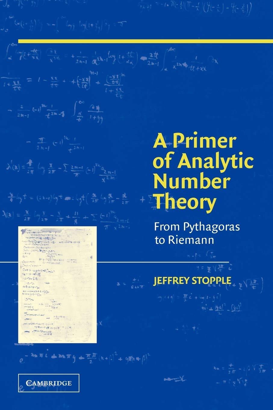 a primer of analytic number theory 1st edition jeffrey stopple 0521012538, 9780521012539