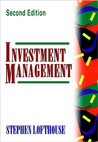 investment management 2nd edition stephen lofthouse 047149237x, 9780471492375