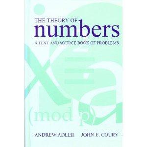 theory of numbers 1st edition andrew adler, john e. cloury 0867204729, 9780867204728