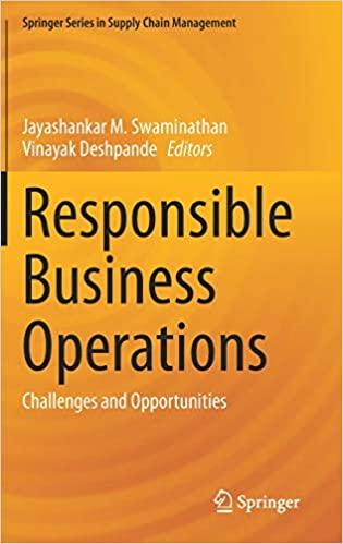 responsible business operations challenges and opportunities 1st edition jayashankar m swaminathan, vinayak