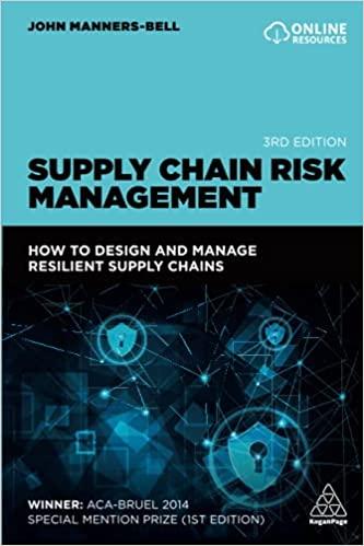 supply chain risk management how to design and manage resilient supply chains 1st edition john manners bell