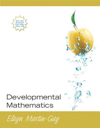 developmental mathematics 1st edition elayn martin-gay 0321594711, 9780321594716