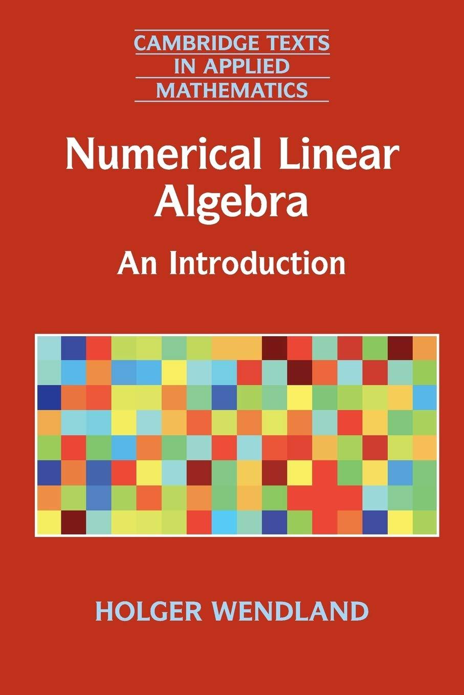 numerical linear algebra an introduction 1st edition holger wendland 131660117x, 9781316601174