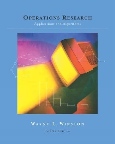 operations research applications and algorithms 4th edition wayne l. winston 0534380581, 9780534380588