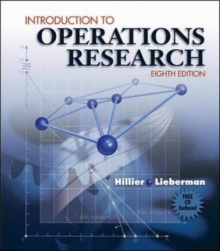 introduction to operations research 8th edition frederick hillier, gerald lieberman 0073211141, 9780073211145