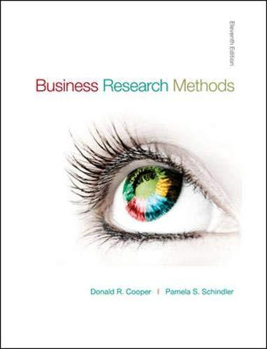 business research methods 11th edition donald cooper, pamela schindler 0073373702, 9780073373706