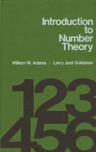 introduction to number theory 1st edition william w adams 0134912829, 9780134912820
