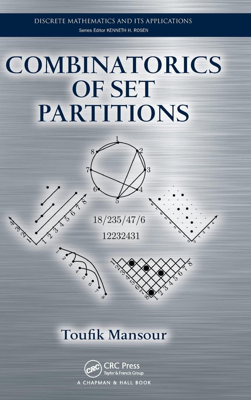 combinatorics of set partitions 1st edition toufik mansour 1439863334, 9781439863336