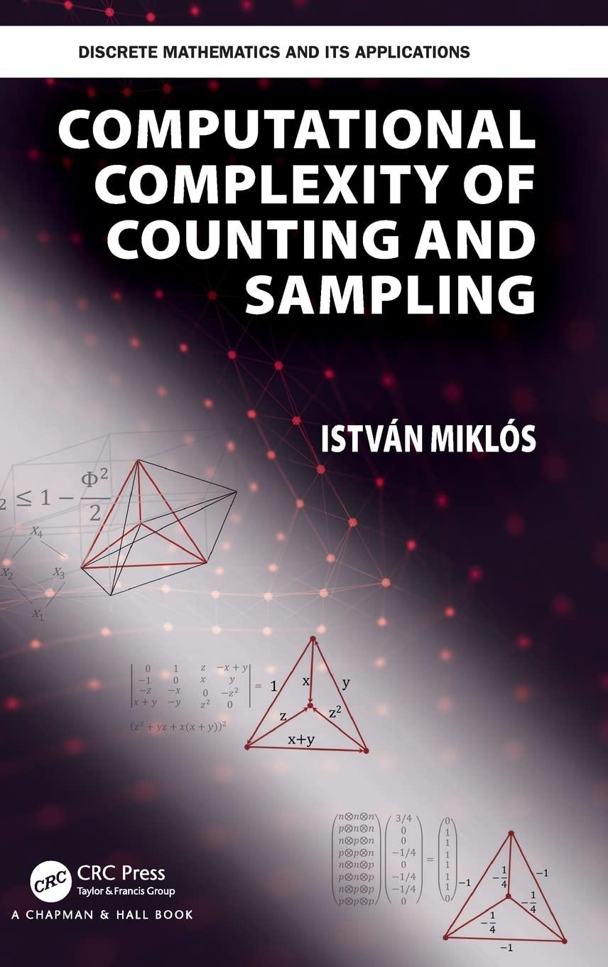 computational complexity of counting and sampling 1st edition istvan miklos 1138070831, 9781138070837