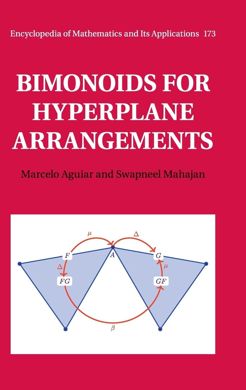 bimonoids for hyperplane arrangements 1st edition marcelo aguiar, swapneel mahajan 110849580x, 9781108495806