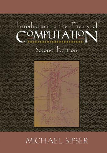 introduction to the theory of computation 2nd edition michael sipser 0534950973, 9780534950972
