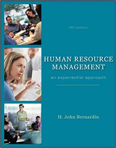 human resource management 5th edition h. john bernardin 0073381438, 978-0073381435