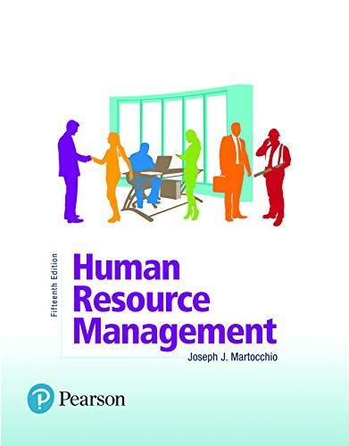 human resource management 15th edition joseph martocchio 0134739728, 978-0134739724