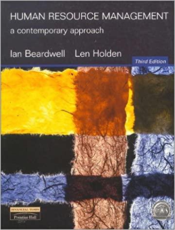 human resource management a contemporary approach 3rd edition len holden, ian beardwell 0273643169,