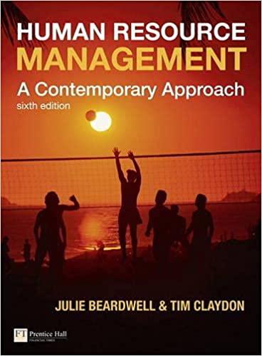 human resource management a contemporary approach 6th edition julie beardwell, tim claydon 1408271206,