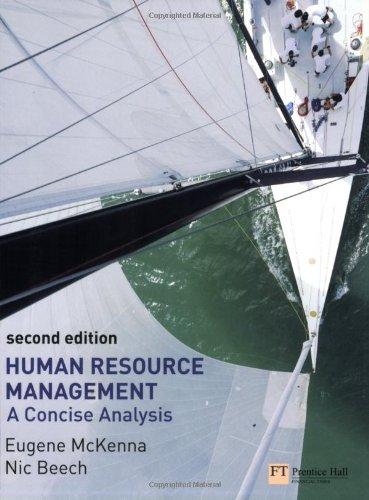 human resource management a concise analysis 2nd edition eugene mckenna, nic beech 0273694189, 978-0273694182