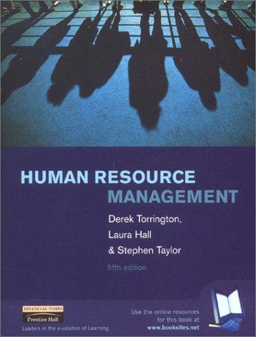 human resource management 5th edition derek torrington, laura hall, stephen taylor 0273646397, 978-0273646396