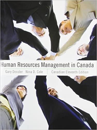 human resources management in canada 11th canadian edition gary dessler, nina d. cole 0136107508,