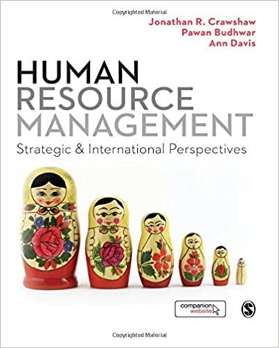human resource management strategic and international perspectives 1st edition jonathan crawshaw, pawan