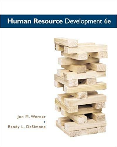 human resource development 6th edition jon m. werner, randy l. randy l. desimone 0538480998, 978-0538480994