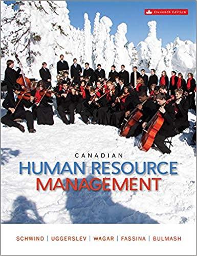 canadian human resource management 11th canadian edition hermann schwind, krista uggerslev, terry wagar, neil