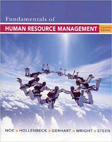 fundamentals of human resource management 1st canadian edition raymond noe, john hollenbeck, barry gerhart,
