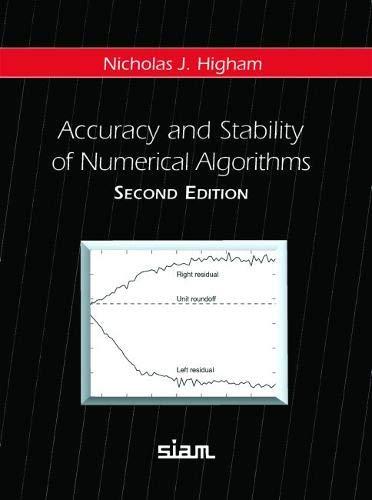 accuracy and stability of numerical algorithms 2nd edition nicholas j. higham 0898715210, 9780898715217