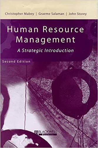 human resource management a strategic introduction 2nd edition christopher mabey, graeme salaman, john storey