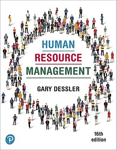 human resource management 16th edition gary dessler 0135174473, 9780135174470
