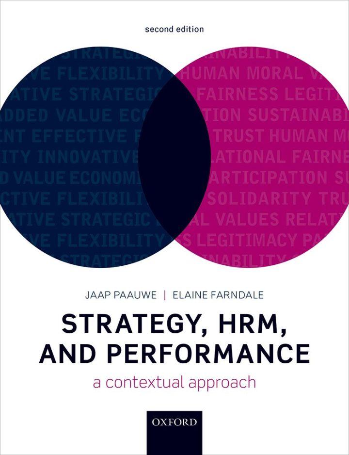 strategy hrm and performance 2nd edition jaap paauwe; elaine farndale 0198808607, 978-0198808602