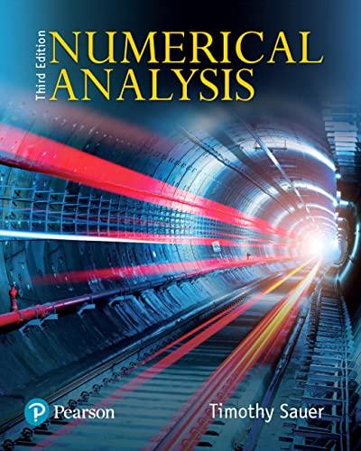 numerical analysis 3rd edition timothy sauer 013469645x, 9780134696454