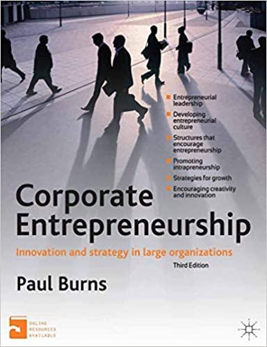 corporate entrepreneurship innovation and strategy in large organizations 3rd edition paul burns 0230304036,