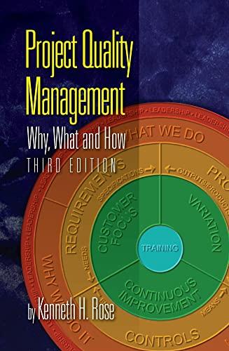 project quality management why what and how 3rd edition kenneth h. rose 1604271930, 978-1604271935