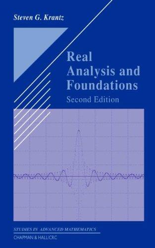 real analysis and foundations 2nd edition steven g. krantz 1584884835, 978-1584884835