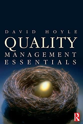 quality management essentials 1st edition david hoyle 0750667869, 978-0750667869