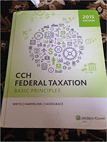 cch federal taxation basic principles 2015 ephraim p. smith, philip j. harmelink, james r. hasselback
