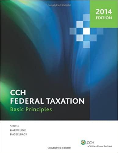 federal taxation basic principles 2014 edition ephraim p. smith, philip j. harmelink, james r. hasselback